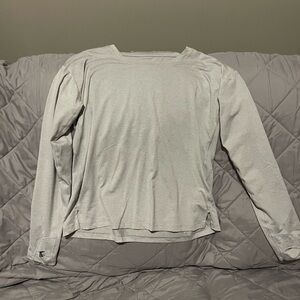 Athleta Gray Long Sleeve Tee